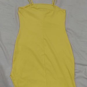 Butter Yellow Bodycon Dress