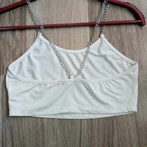 White Crop Top