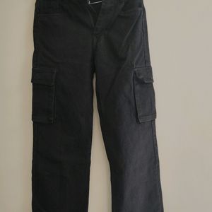 Black Cargo Jeans For Women