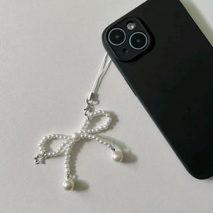 White Bagcharm & Phonecharm