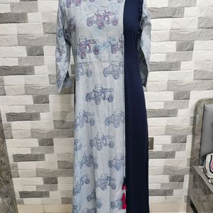 Navy Blue Kurti