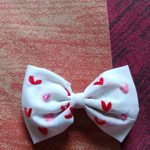 Hand Embroidered Hair Bow