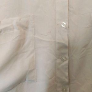 Edition Cream Premium Formal Shirt Size 4XL