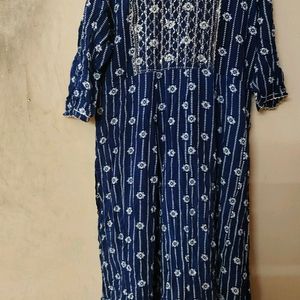 Blue Anarkali Kurta