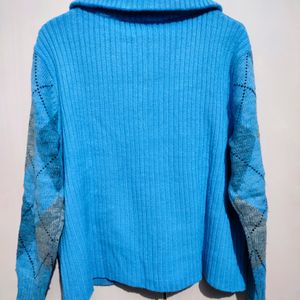 Blue Woolen Sweater