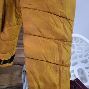 Mustard Color Puff Jackets For Winter