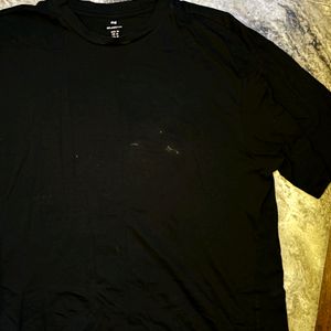 H&m Black Regular T Shirt