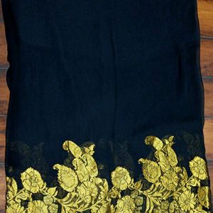 Black saree for women