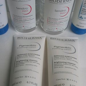 Combo Of Bioderma Facewash, Cream And Remover