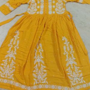 Anarkali Kurti With Resham Work