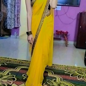 💛Yellow Saree 💛