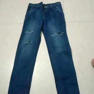 Blue Rugged Jeans