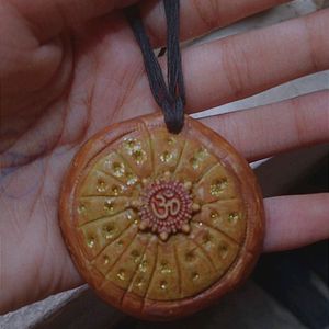 Om Clay Pendent