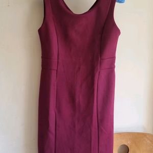 PRICE DROPMaroon Sleeveless Formal Dress