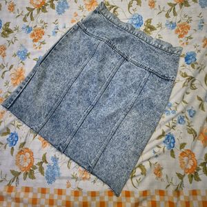 Long Denim Skirt |Korean | Pinterest