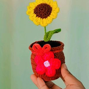 Crochet  Sunflower 🌻 With Pot