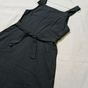 Charcoal Dungree Dress