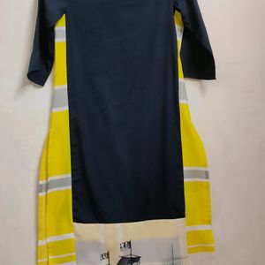 W Boat Neck Kurta/Kurti