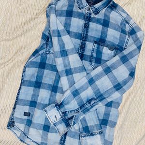 Mufti Blue Check Shirt