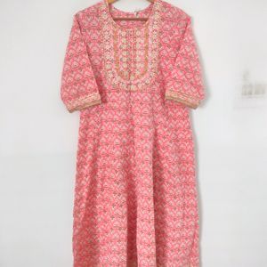 Pink Casual Kurta (Women's)