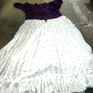 Purple Gown In Good Condition.