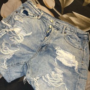 Light Blue Denim Cool Shorts