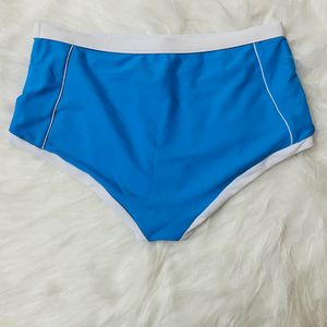 Blue & White Padded Bikini Set