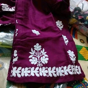 Embroidery Kurta With Plazo