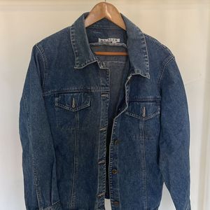 Unisex Casual Faded Denim Jacket