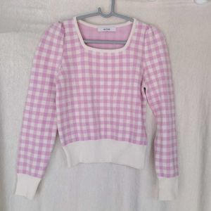 Checked Women Sweater