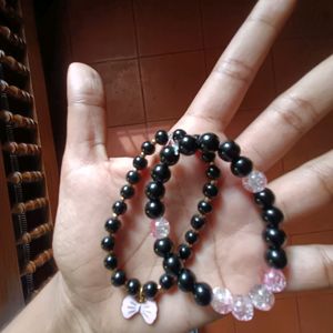 Combo Of Black Beaded Bracelets