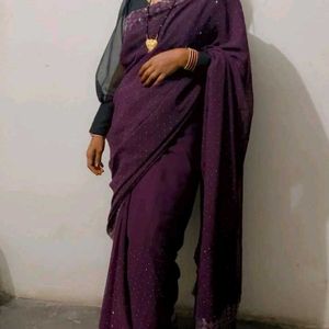 Purple Saree For Women/Girls