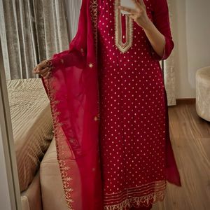 Red Salwar Suit