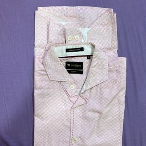 Invictus Pink Formal Shirt Slim Fit