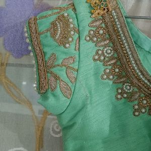 Heavy Green Saree