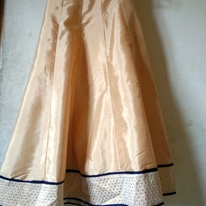 Royal Blue Banarasi Silk Dress