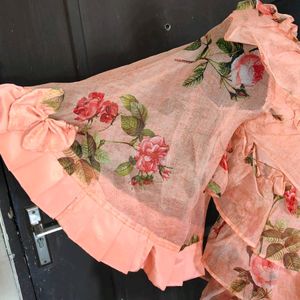 Floral Peach Top