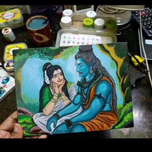 Shiv Parvti Art Work 🎨