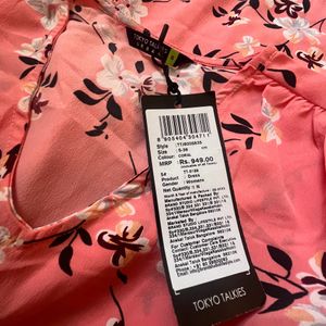 Tokyo Talkies floral skater pink dress