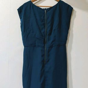 Mini Dress In Teal Color