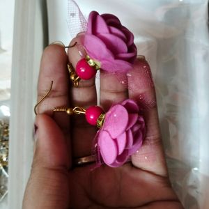 Rose🌹Earrings ( Jhumka Pattern)