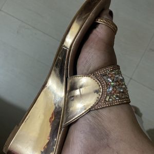 Mochi Embellished Wedge Heels