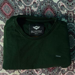 Men Green Sweatshirt