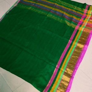 Zaree Border Pure Cotton Saree