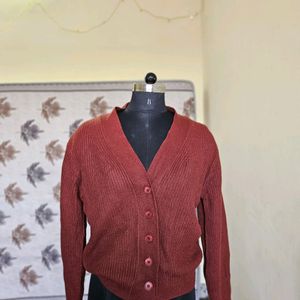 Maroon Cardigan