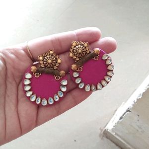 Handmade Fabric Earring