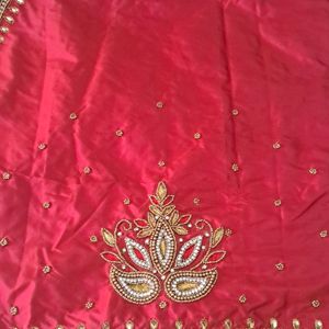 Red Maggam Work Blouse