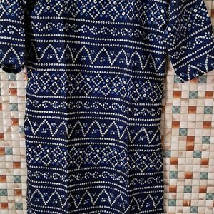 New Arrival: Blue Printed Kurti for Women