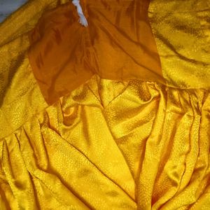 Honey Yellow Silk Suit