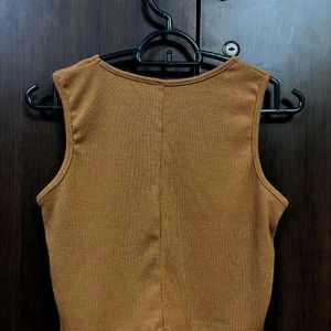 Brown Tank Top- Tokyo Talkies (M)